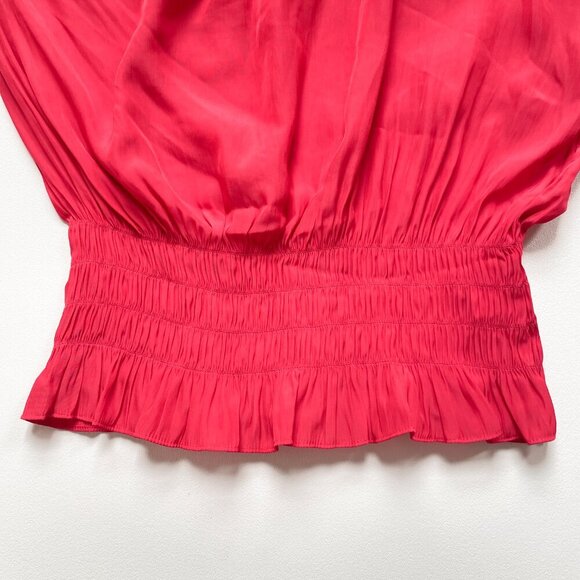 Ramy Brook Janey One Shoulder Top Bright Red Size Medium NEW NWT - Picture 4 of 9